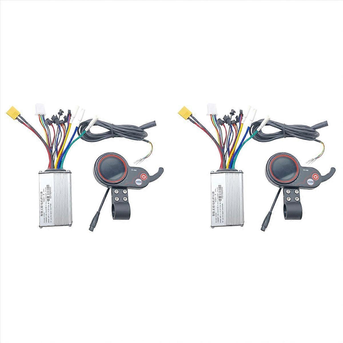 2X for Electric Scooter Motor Controller Scooter Accessories with TF-100 Dashboard LCD Display 36V 1