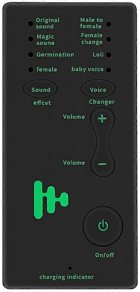 Rondaful Mini Portable Voice Changer Voice Modulator With Adjustable Voice Functions Phone Computer Sound Card Microphones