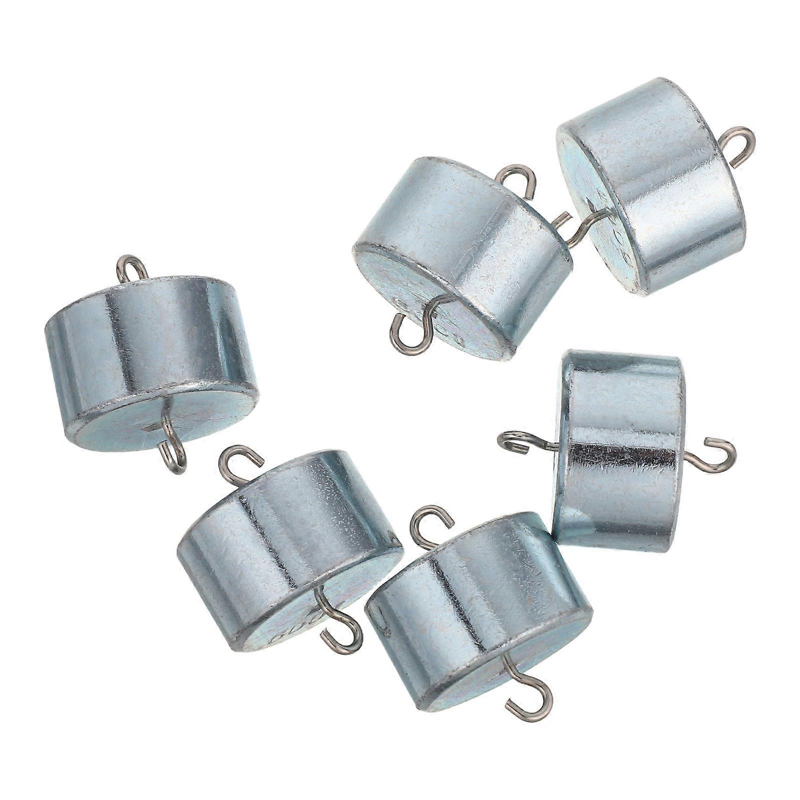 Scale Weight Calibration Laboratory Set 6Pcs Silver Hooked Precision Weights