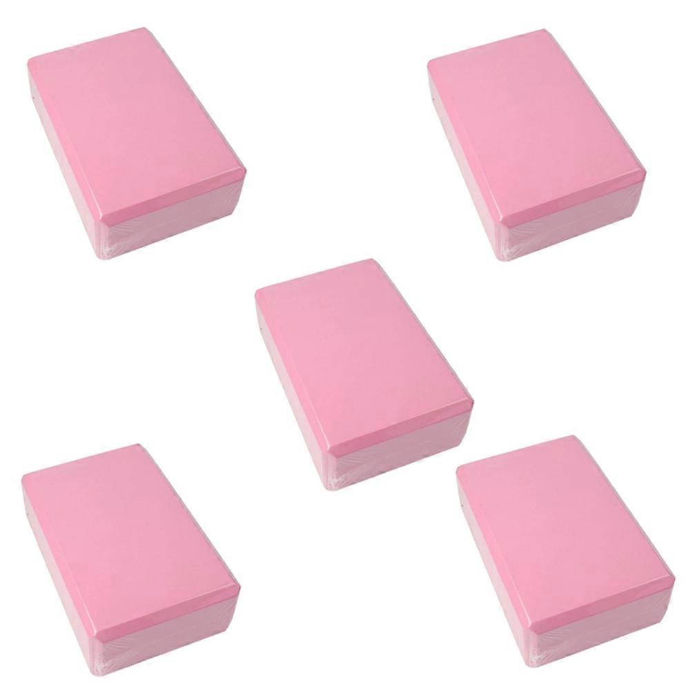 Yoga Blocks Cube Bricks Reinforcement Mat Sports Yoga Supplies Home Gym Equipment Fitness Pink