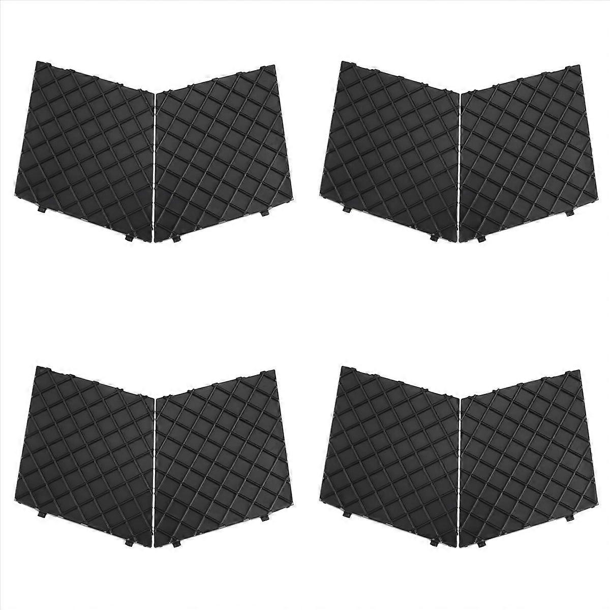 Black Front Bumper Lower Mesh Grill Trim Cover Pair for E60 E61 M