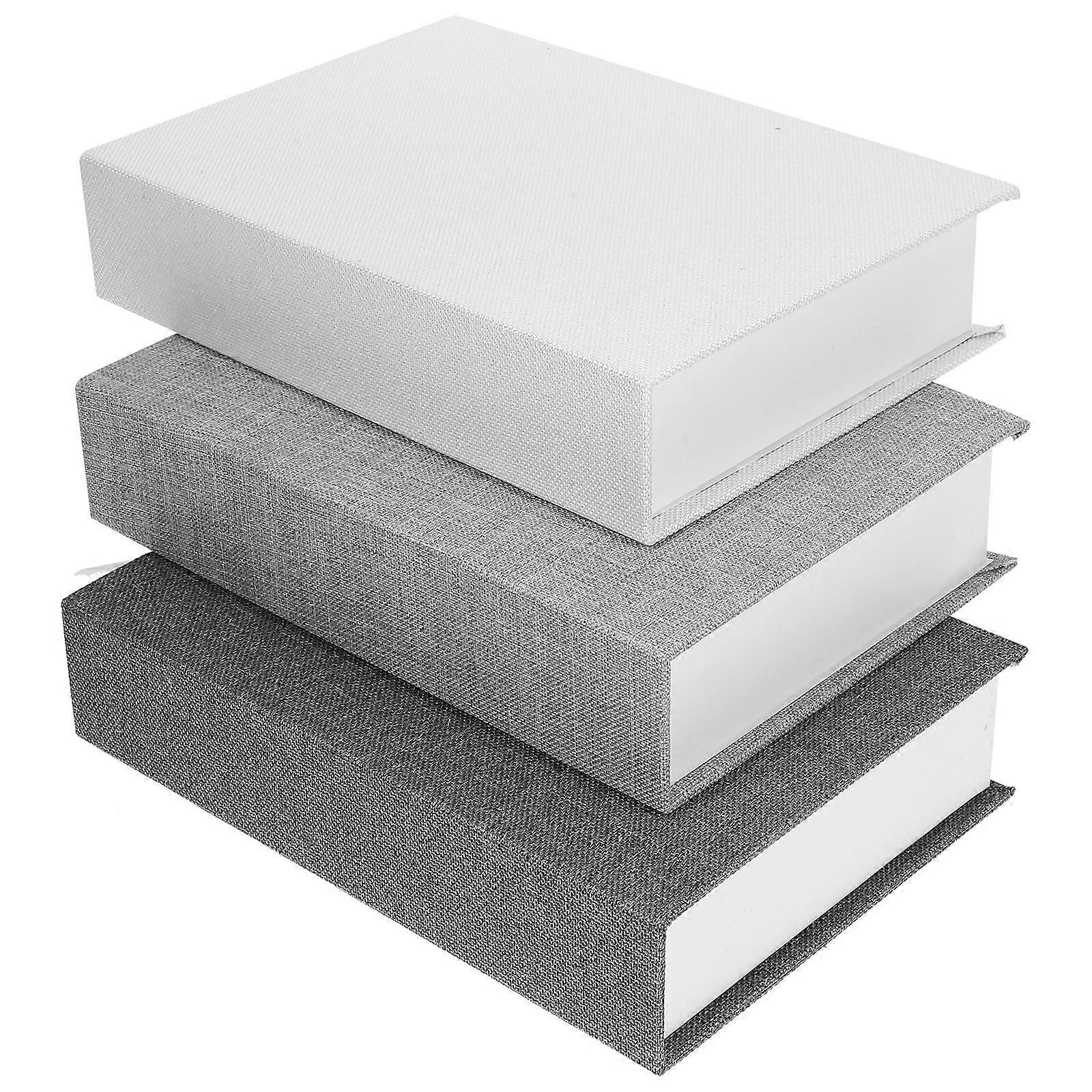 Book Shaped Storage Box Linen Organizer for Decor 9Pcs Set