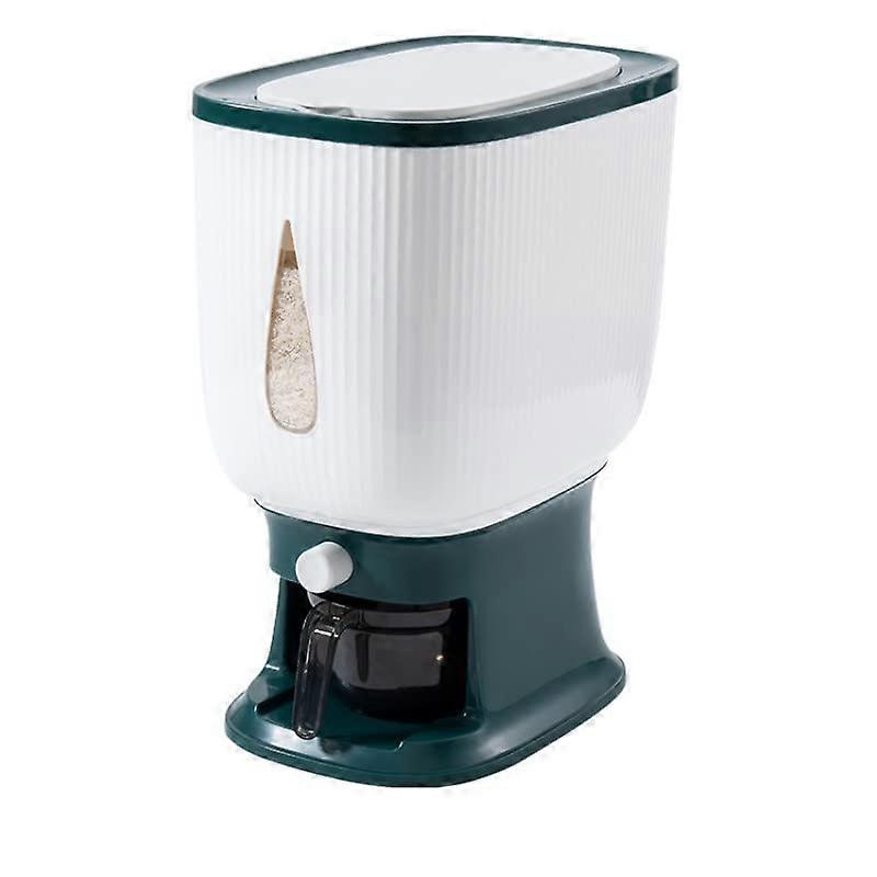 Rice Storage Container 10KG Large Capacity MoistureProof Grain Dispenser with Clear Scale Window