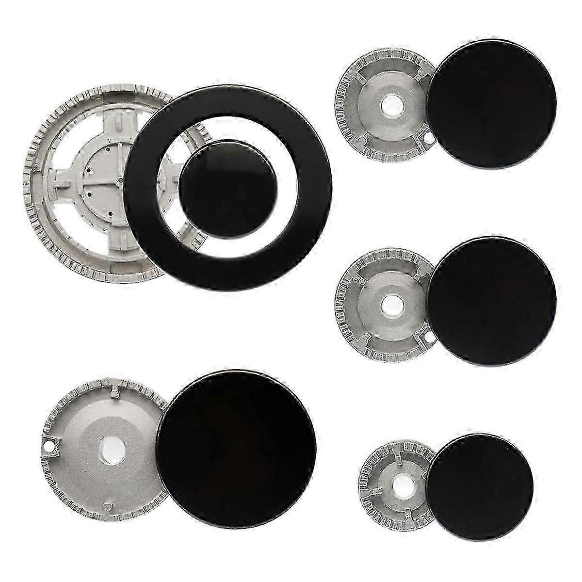 SABAF Compatible Gas Stove Burner Caps 5pc Replacement Set