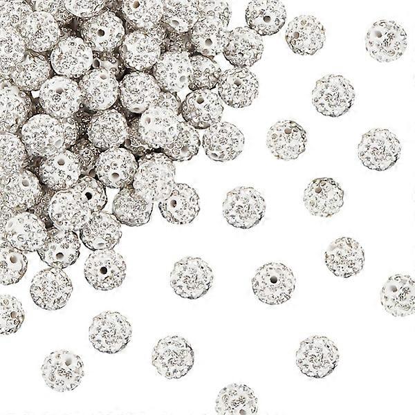 100 pcs Rhinestone Beads Clay Beads Polymer Crystal Beads