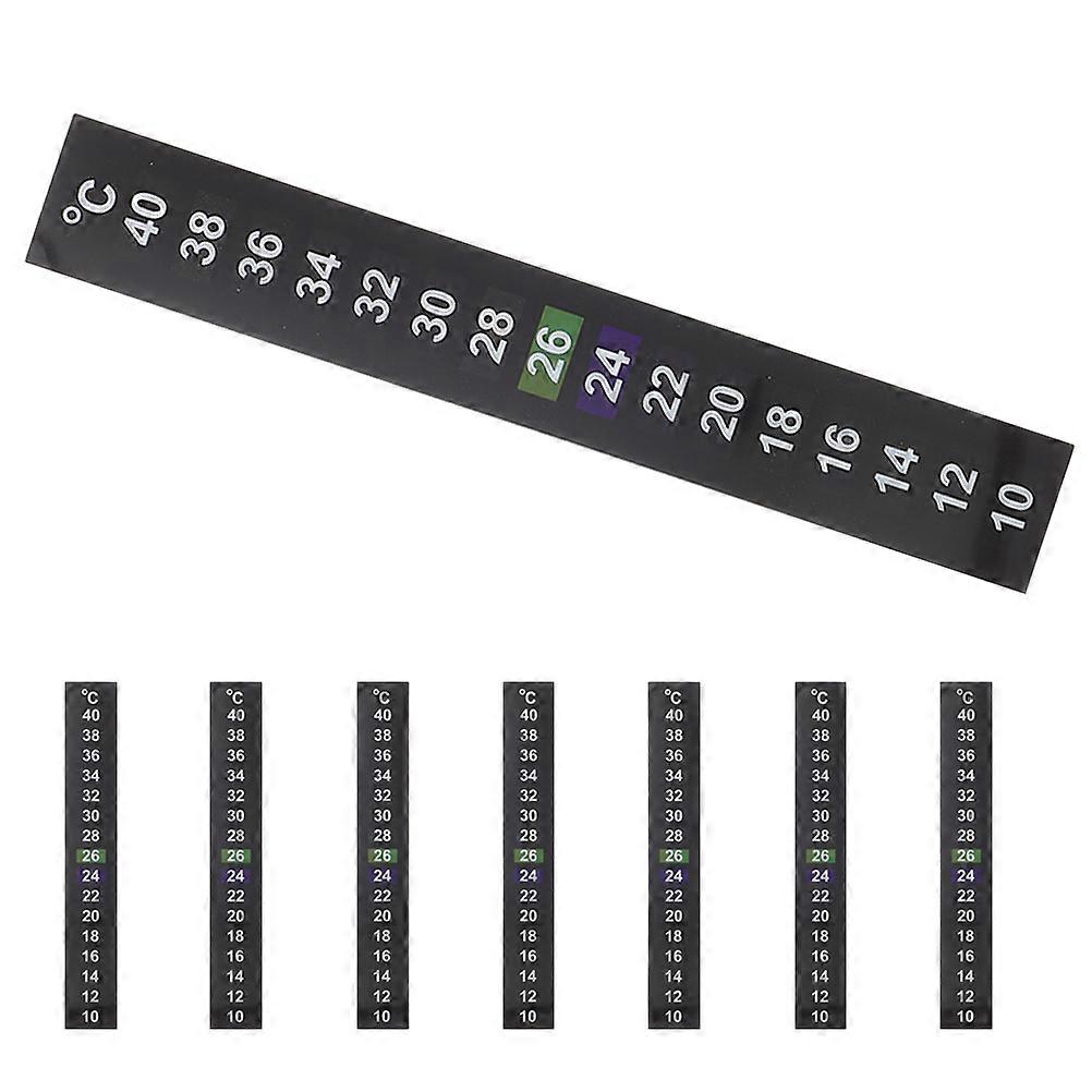 Fish Aquarium Thermometer Sticker Adhesive Temperature Strips 8Pcs Pack