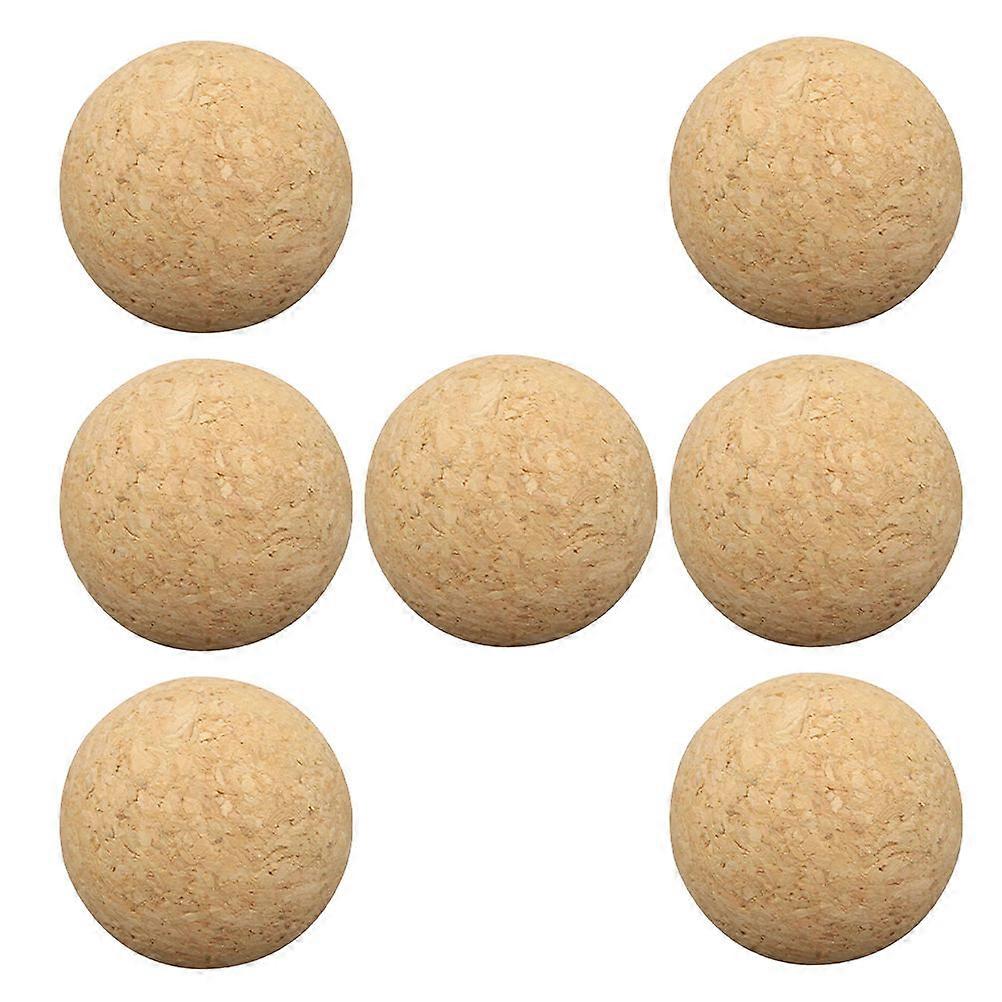 Table Soccer Balls Foosball Replacement for Playing 7Pcs Mini Cork Balls