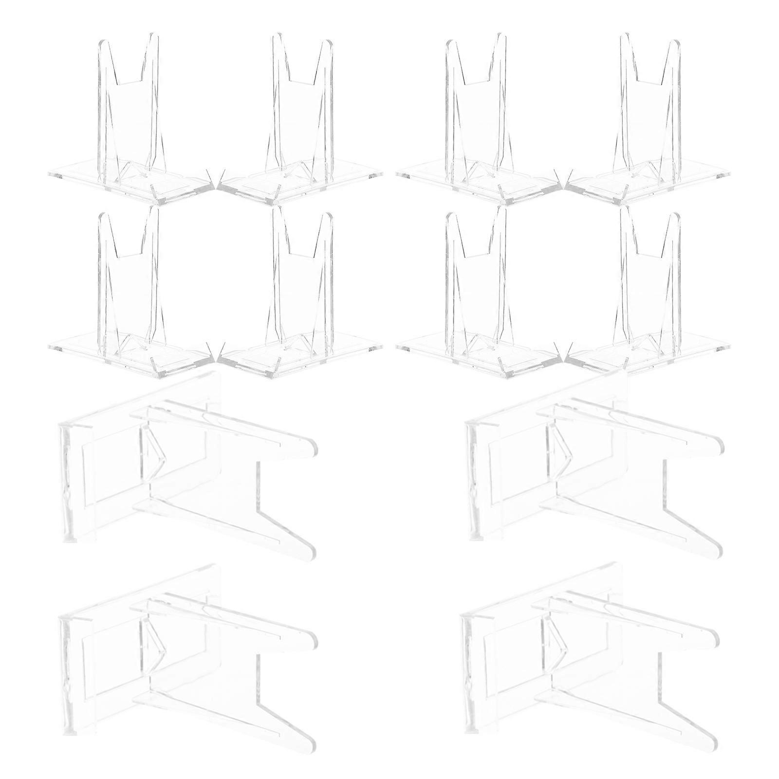 Transparent Plastic Easels for Display with Adjustable Design 12Pcs Clear Stands