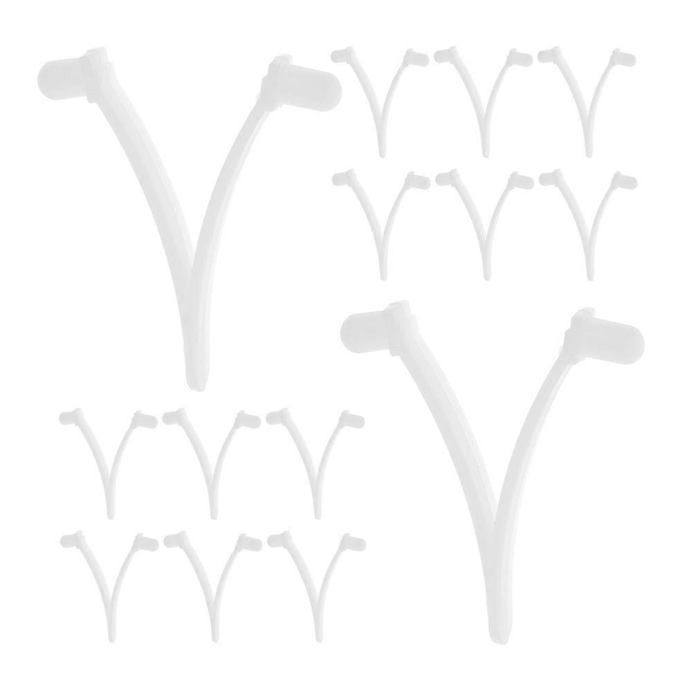 Swimming Pool Pole Attachment Clips V Clips Plastic Replacement 20Pcs Set