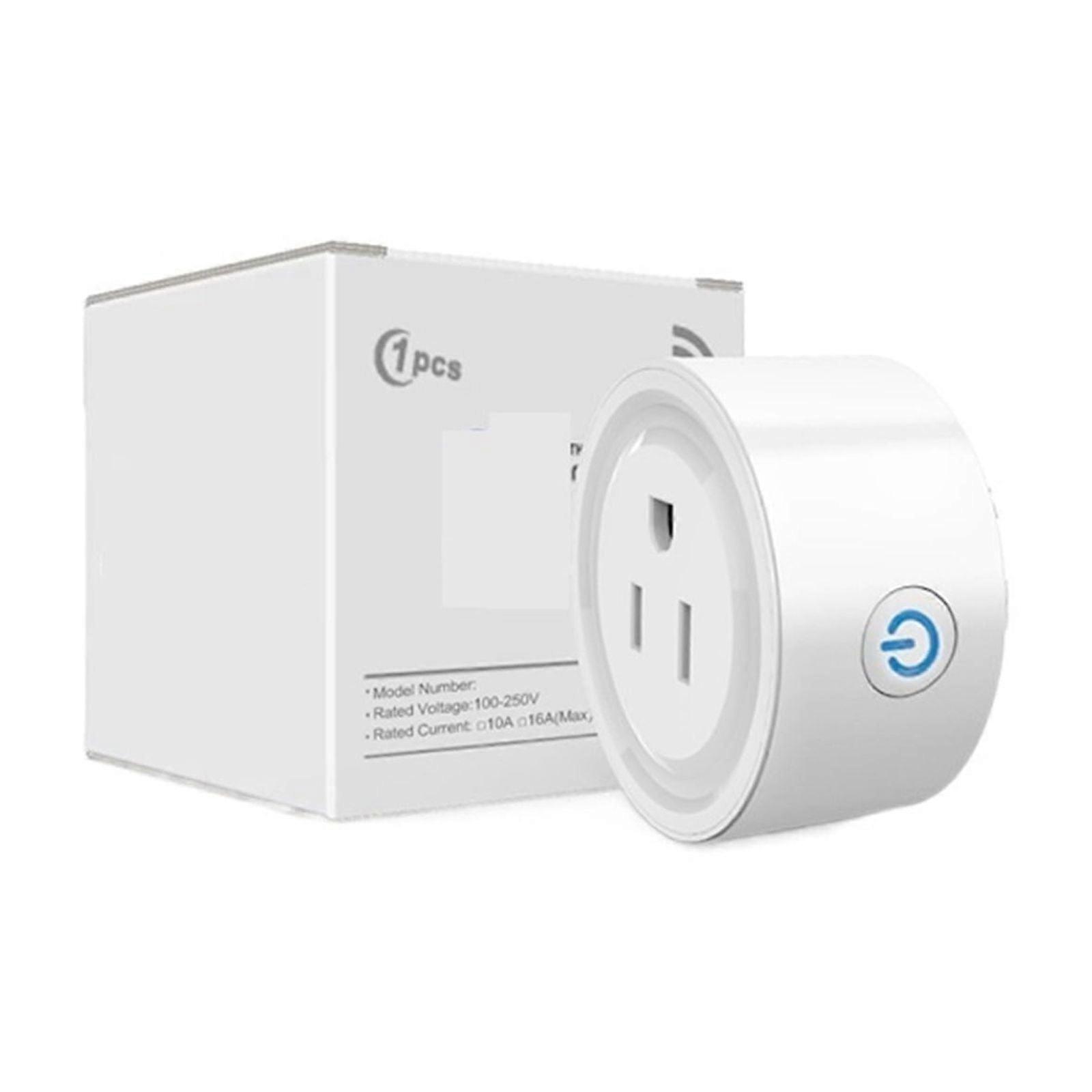 WIFI 10A Sokcet Oulet Adapter Tuya Smart Life App Wireless Remote Control Timer Multi-function Smart Socket ,Easy to Use