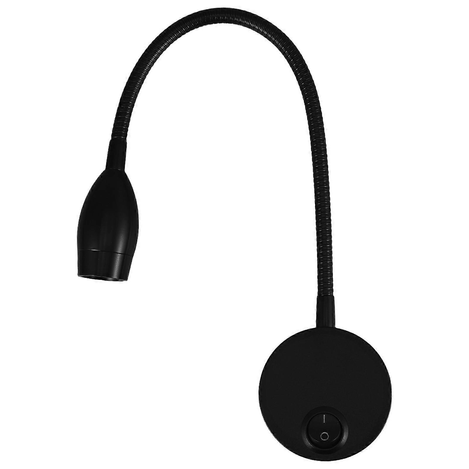 Black Wall Mounted Reading Lamp with Switch for Book Reading