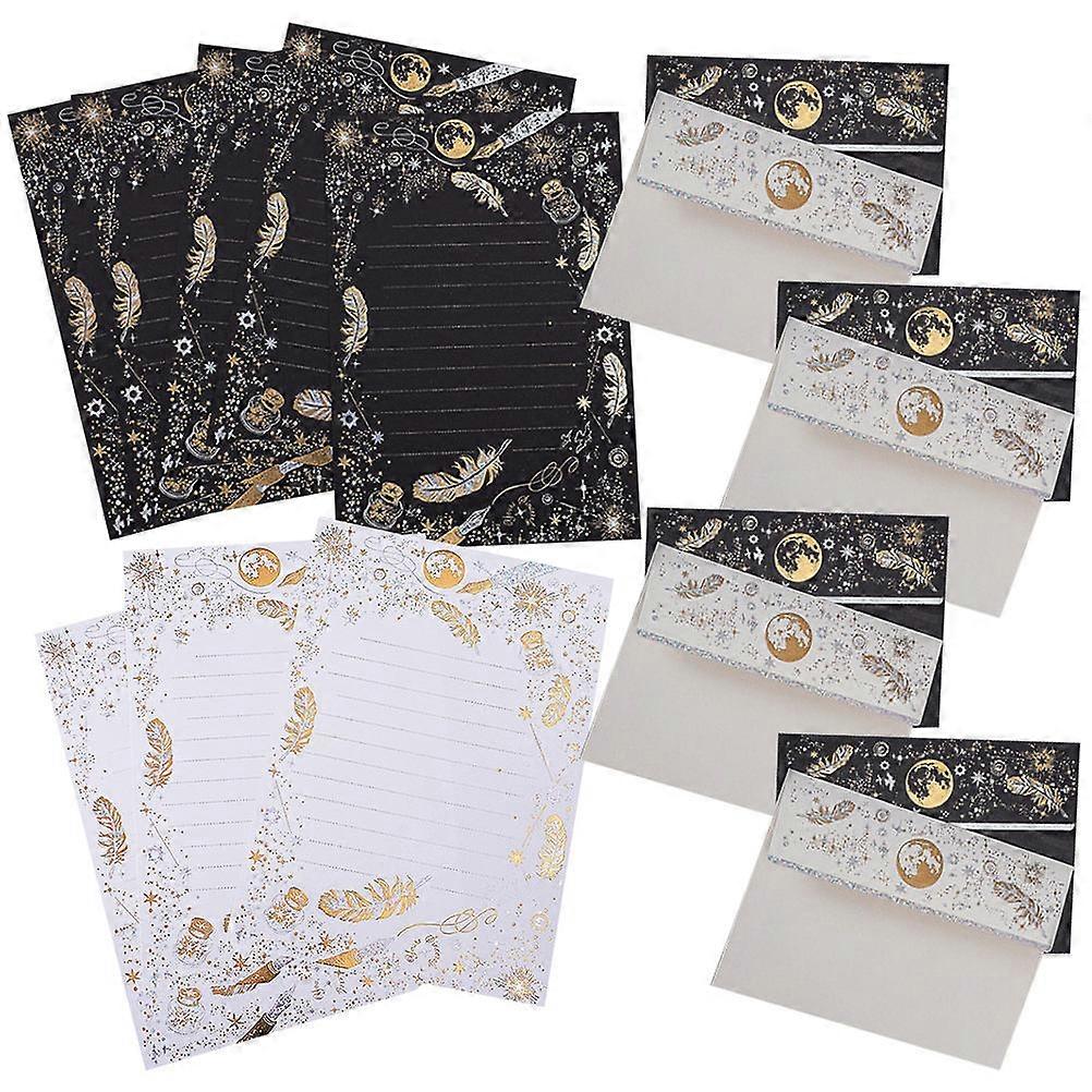 Writing Paper Envelope Set for Note Writing 2Sets Kraft Paper Material