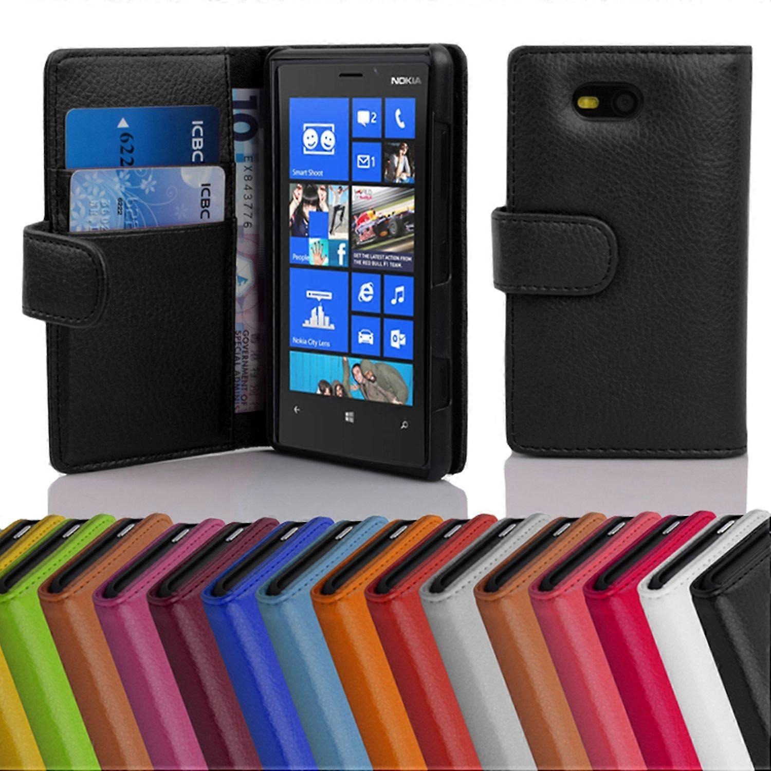 Case for Nokia Lumia 820 Foldable phone case - Cover - with stand function and card compartment
