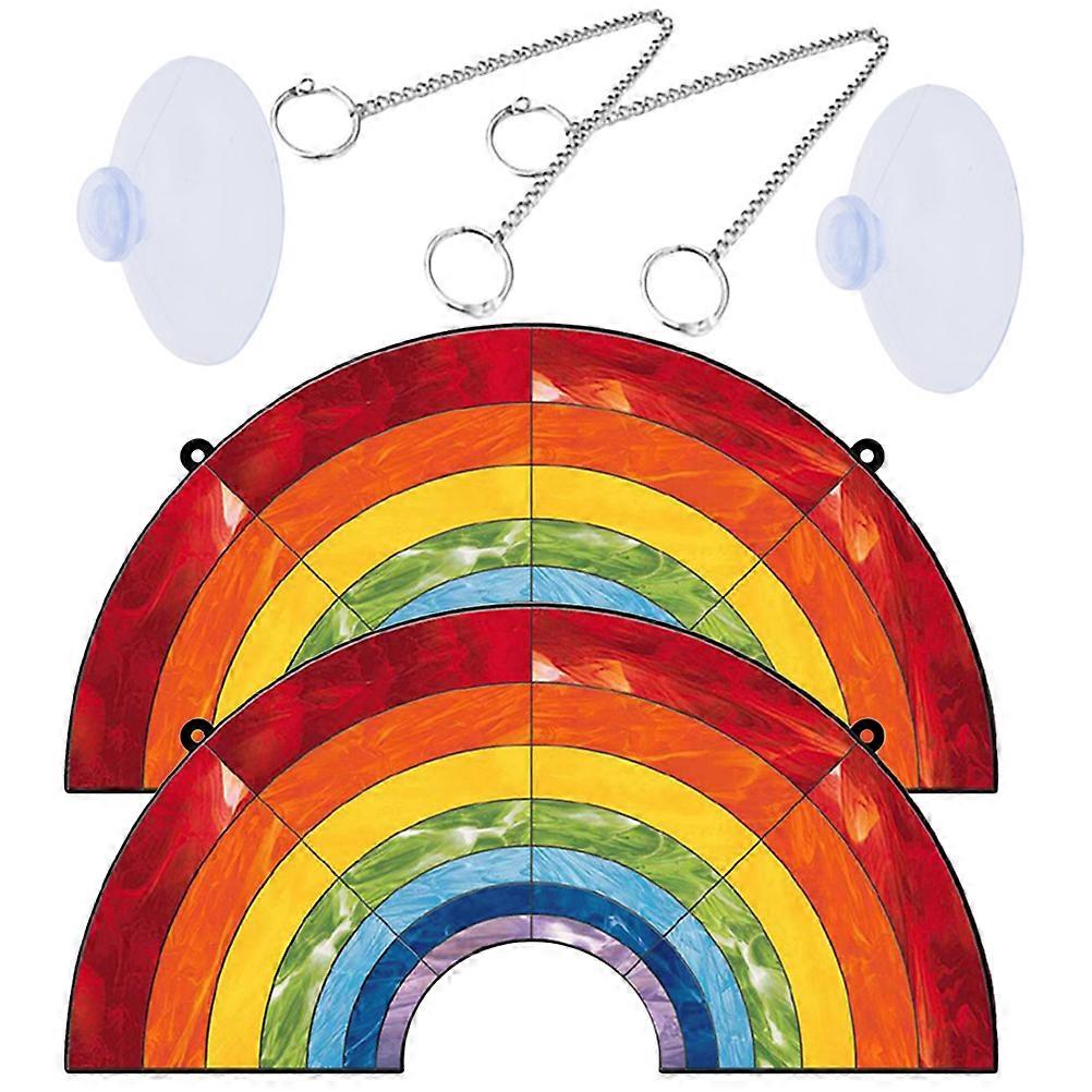 Rainbow Wall Hanging Decor for Decoration 4Sets Acrylic Pendants