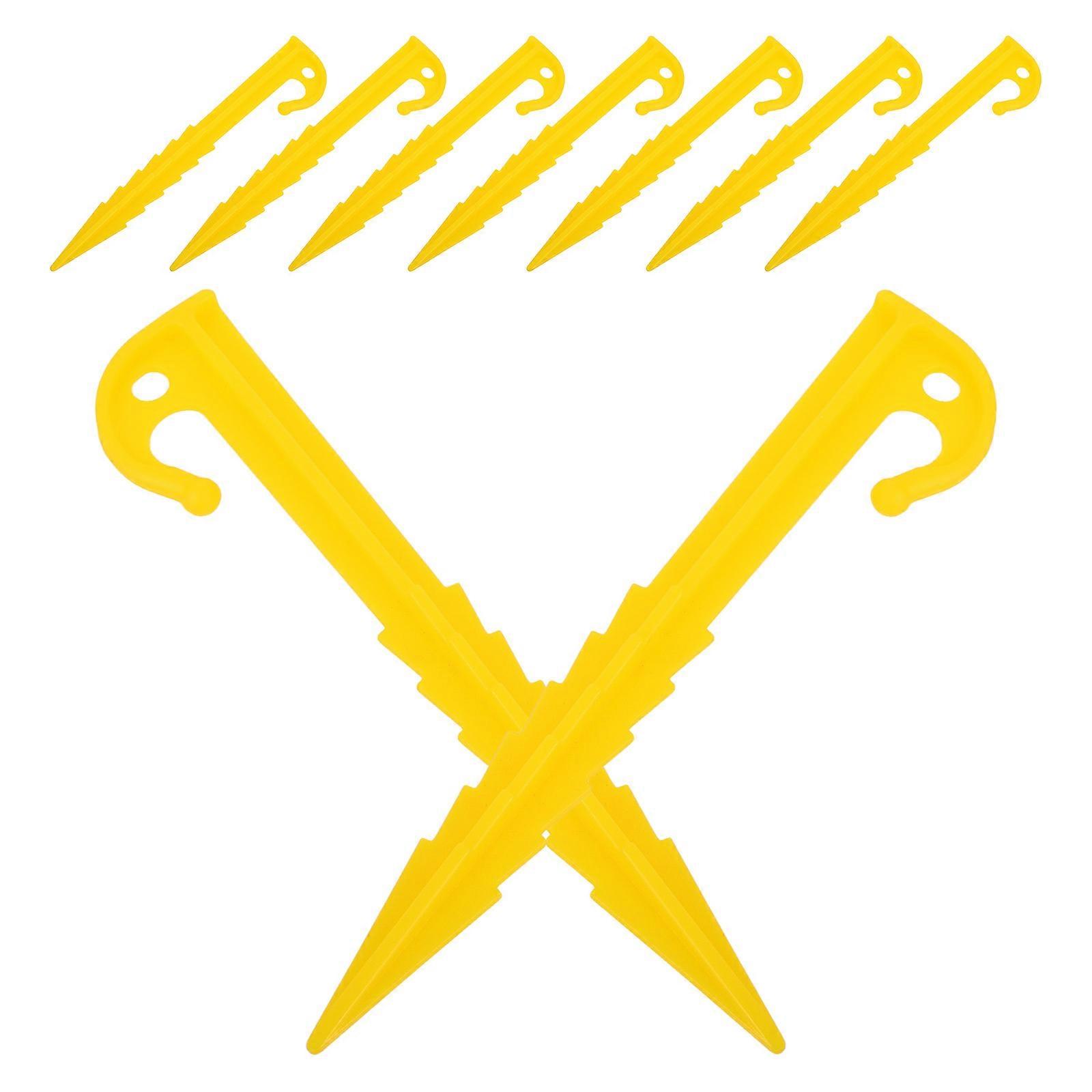 Tent Accessories Plastic Tent Stakes for Camping Stability 10Pcs Durable