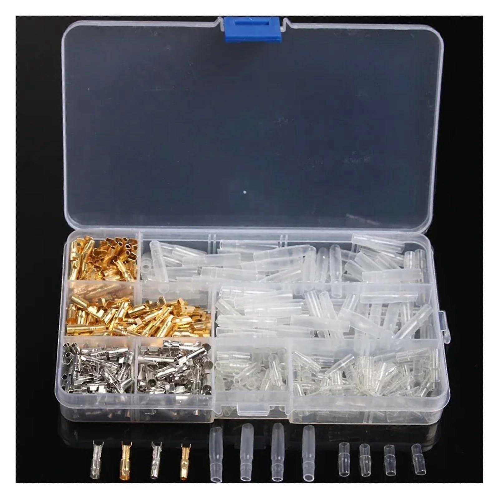 Electrical Crimp Terminals Male Female Insulated Cable Connectors Kit 3.9mm Assorted Set for Secure Wire Connection