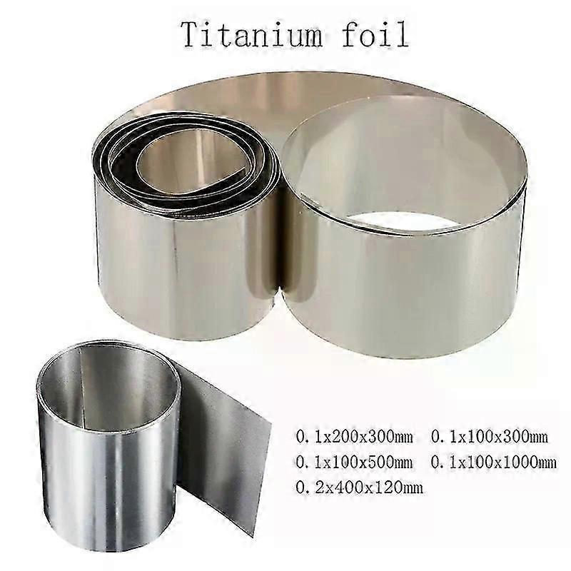 Thickness 01/02mm Gr2 Titanium Foil Sheet Material Corrosion-resistant Titanium Processing Metal Square Plate Sheet Foil Craft