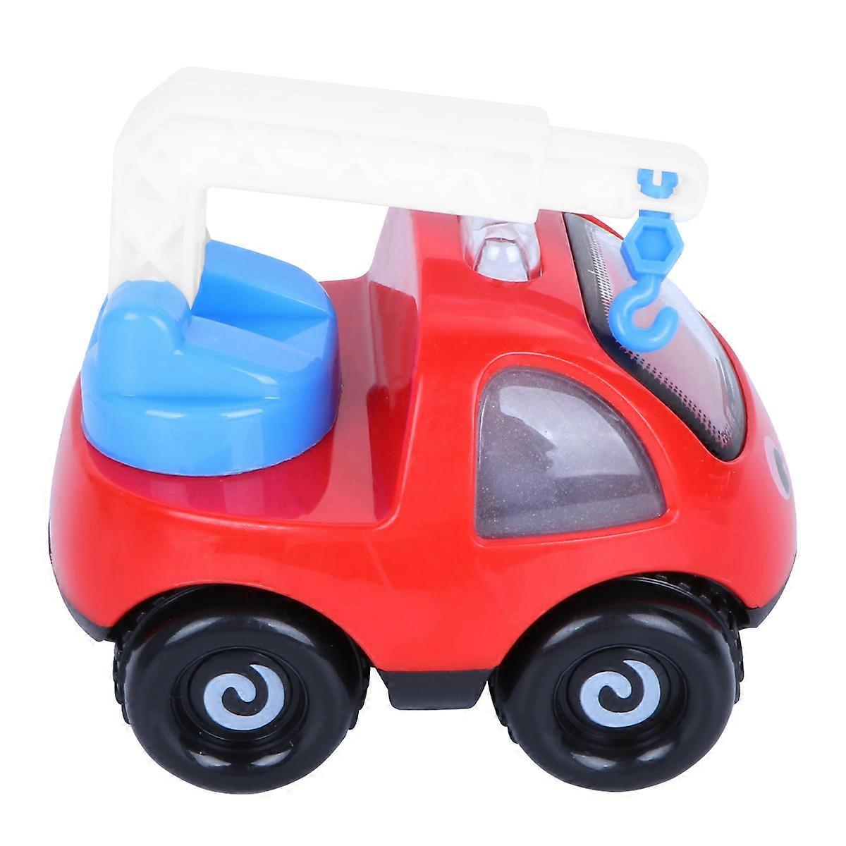 Kids Crane Truck Toy For Children Aged 1 To 3 Years Old In Red Color With Push-To-Run Function 1Pc