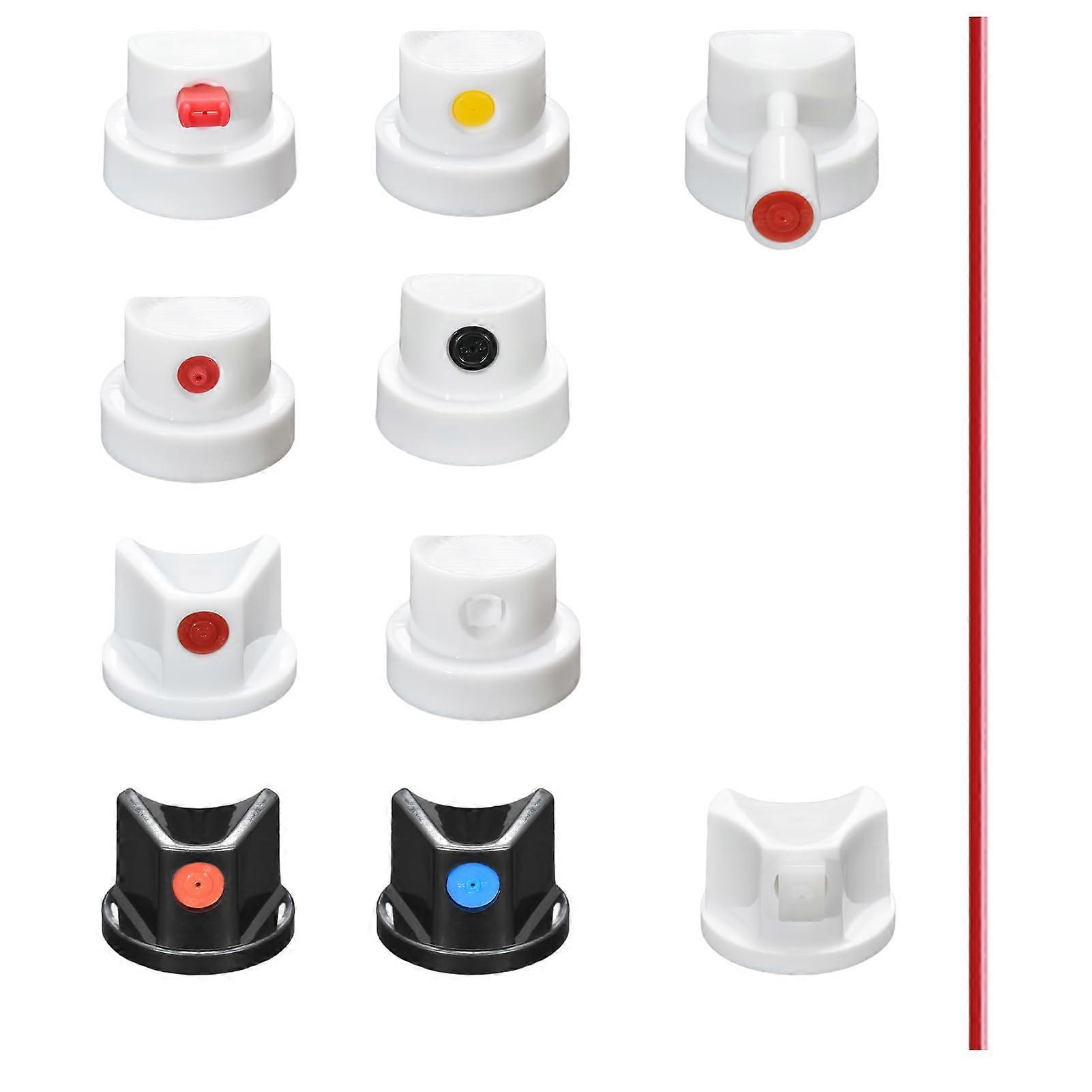 Universal Spray Paint Nozzle Tips Replacement Kit 10 Pack for Precision Graffiti Art and Auto TouchUp