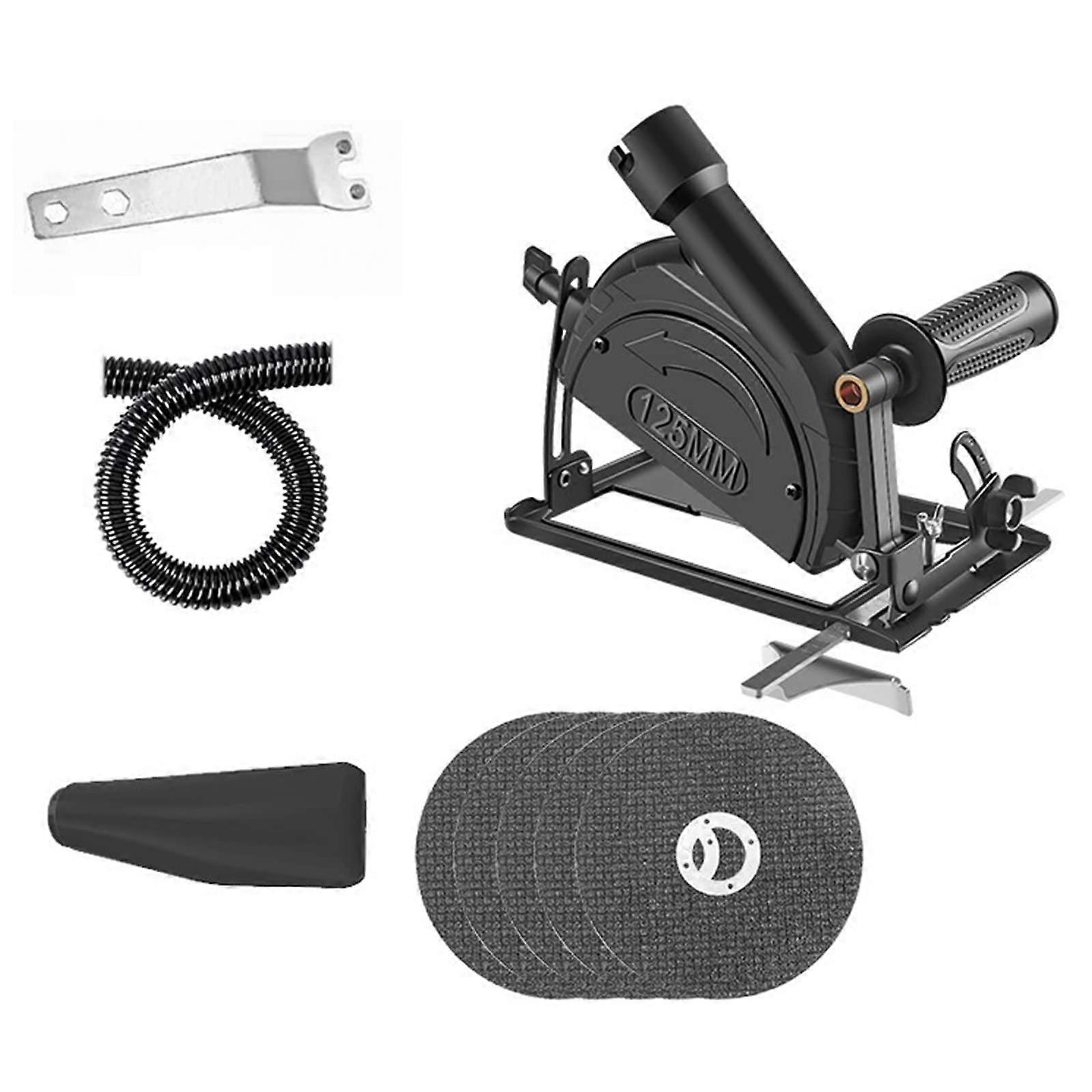 Universal Angle Grinder Dust Shroud with Cutting Guide, Adjustable Depth, Precise Angle Control