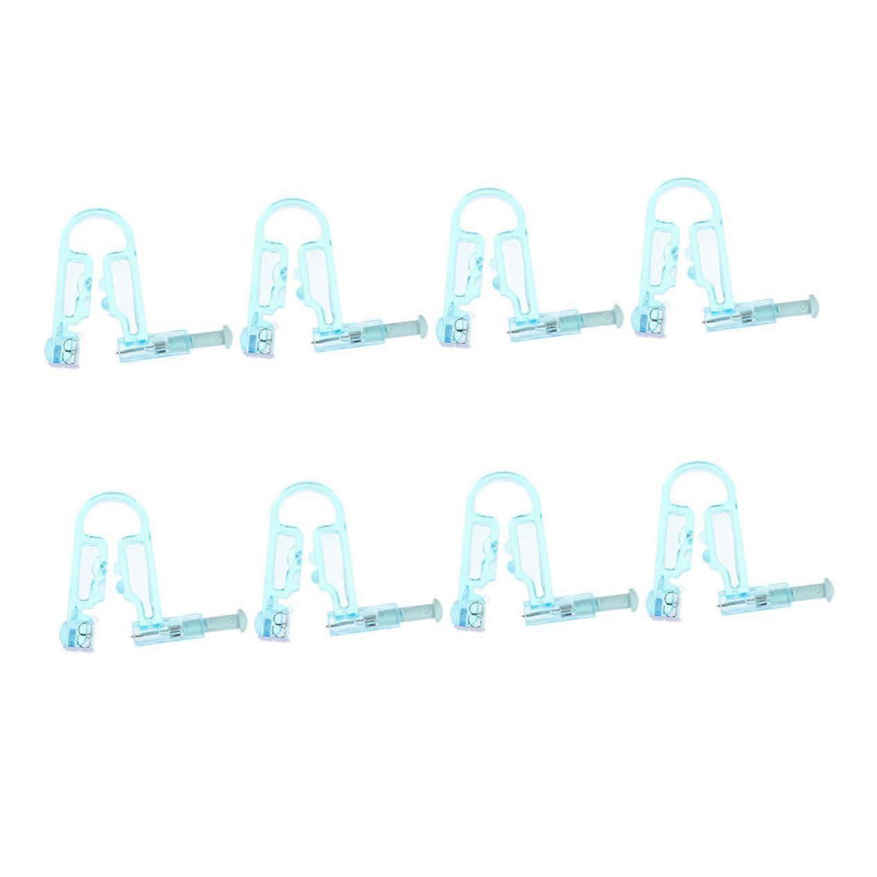 Ear Piercing Kit 8pcs Disposable Safety Single Press Tool for Professional and Home Use