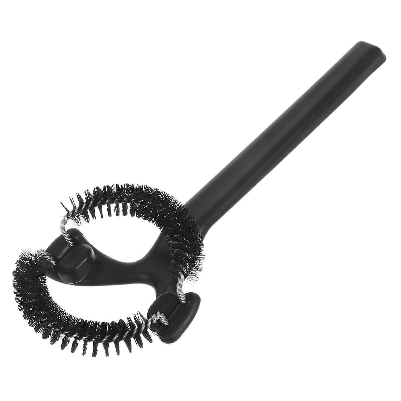 Espresso Machine Cleaning Brush with ArcShaped Head and Detachable Density Bristles for Grouphead