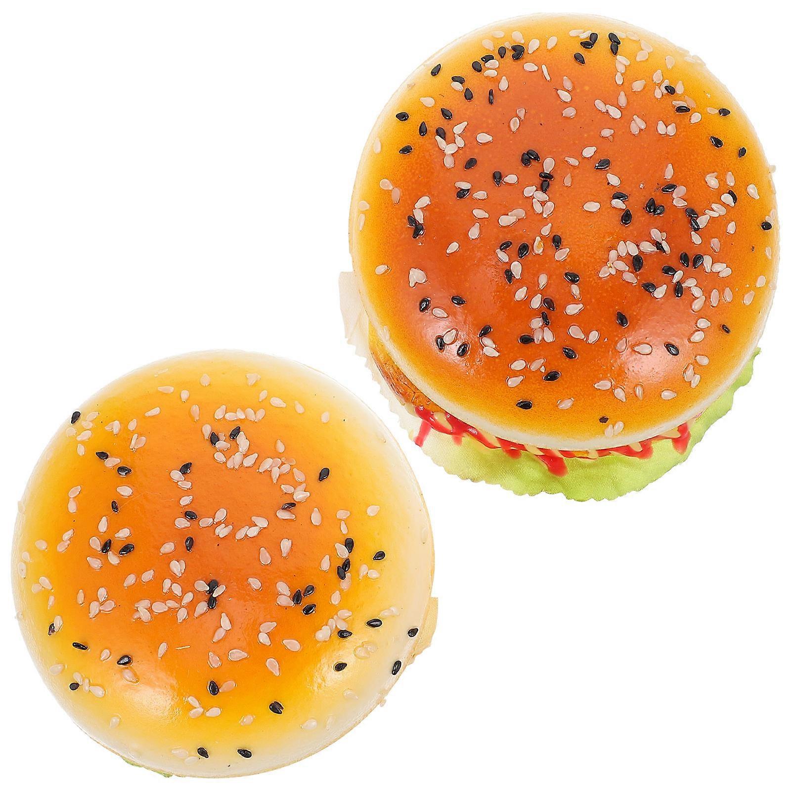 Artificial Burgers PU Burger Model for Display 10Pcs Simulation Decoration