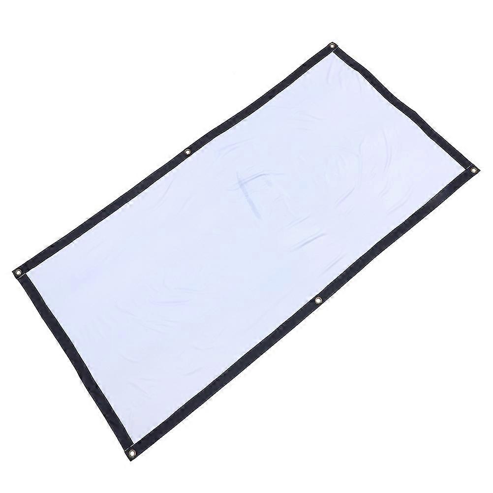Projector Screen White Indoor Projection Screen for Projector 84 Inch