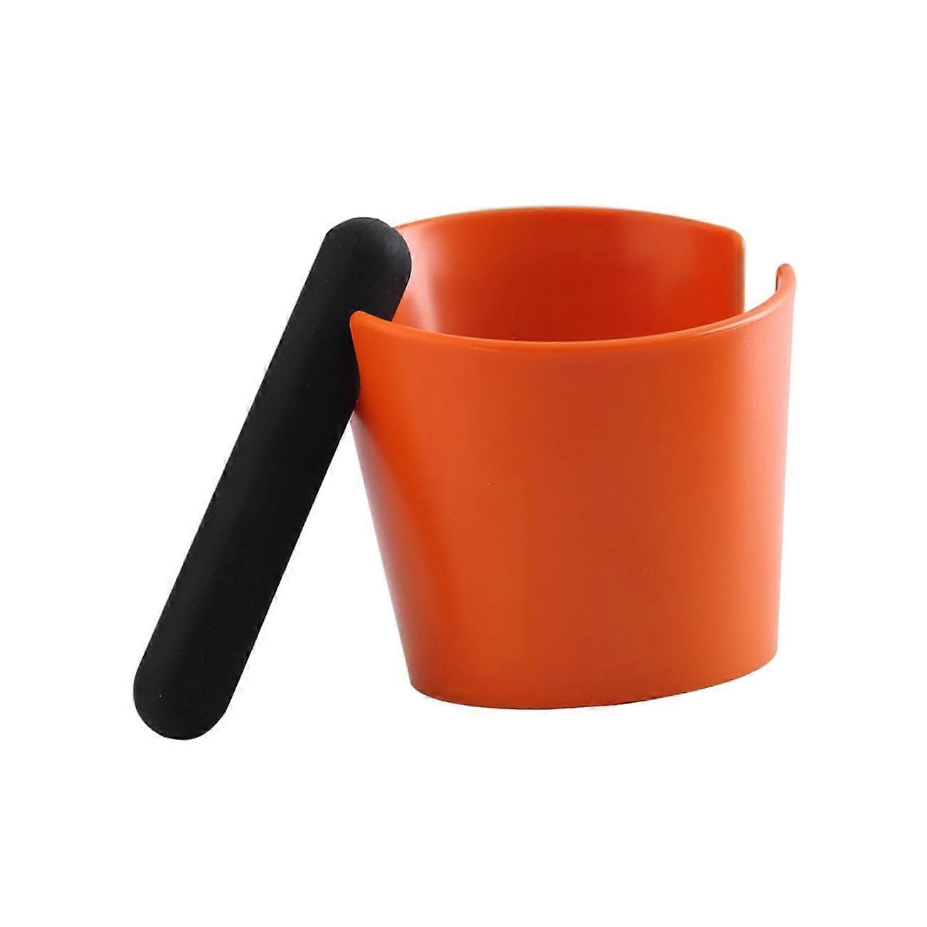 Espresso Knock Box with Removable Bar, Noise Reduction Coffee Grounds Bin for Easy Waste Disposal