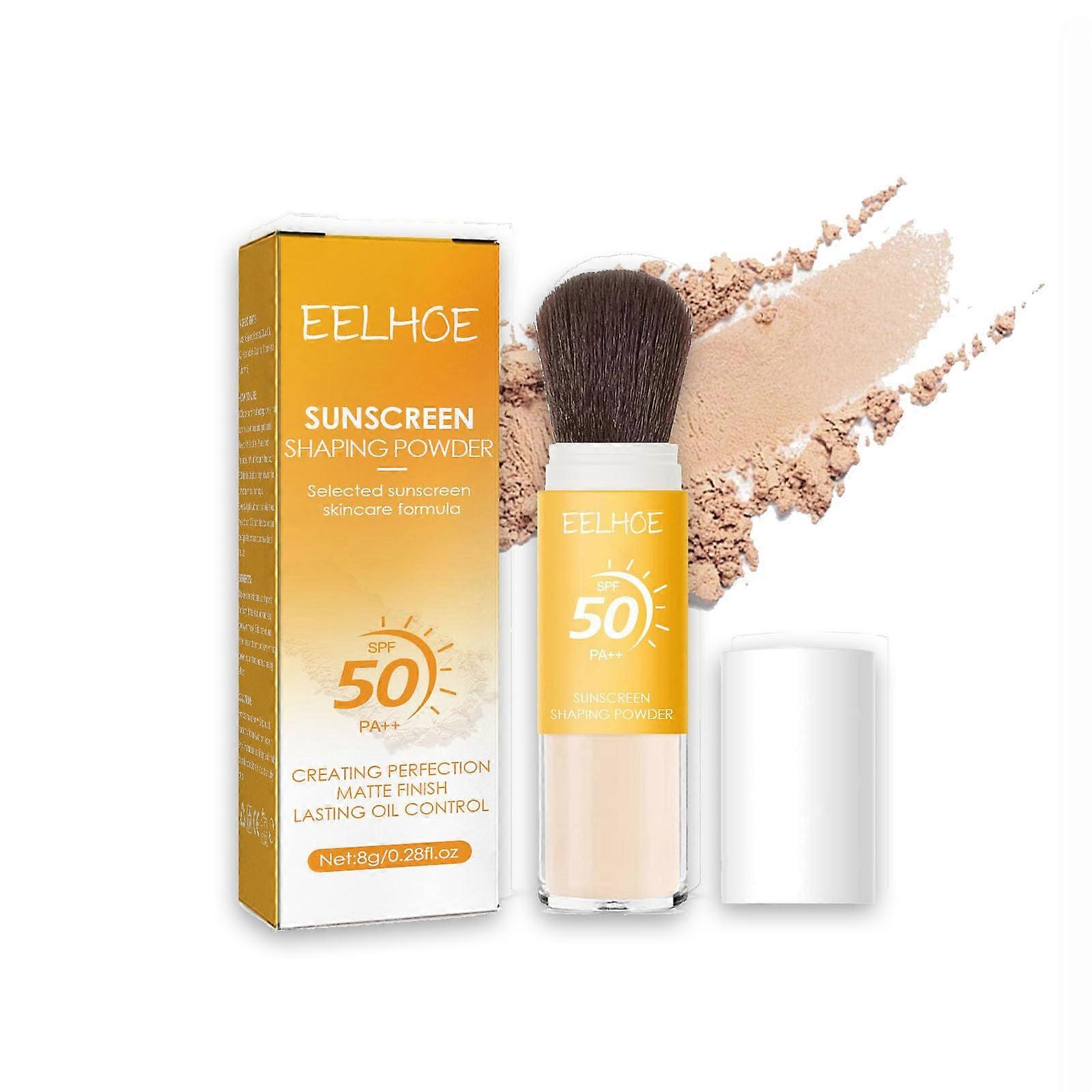 Sunscreen Setting Powder SPF50 PA++ Mineral Coverage Oil Control Matte Waterproof Face