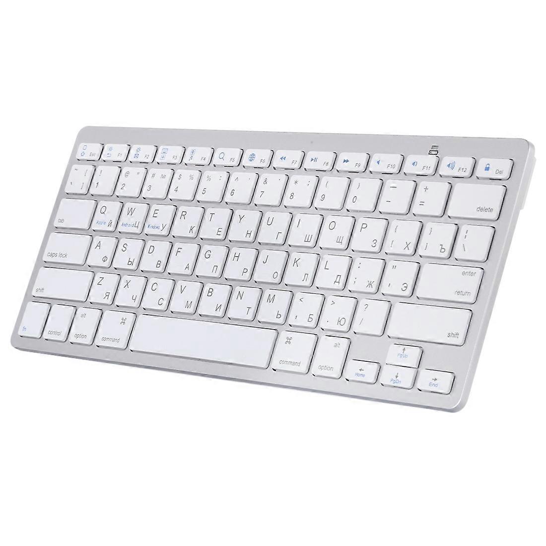 Ultra-Slim Wireless Bluetooth-compatible Keyboard (Russian Language) for Android Windows iOS