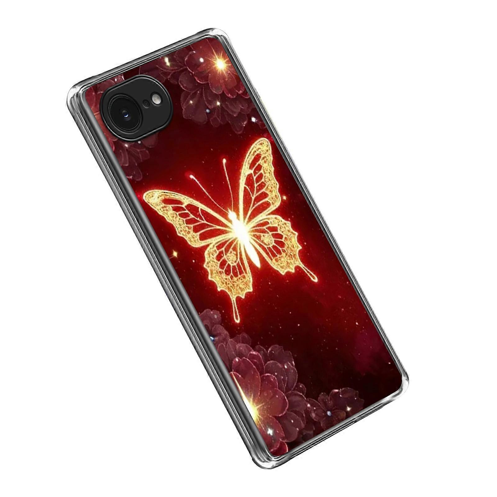 For iPhone 16e Case IMD Pattern Printed Shockproof TPU Phone Cover