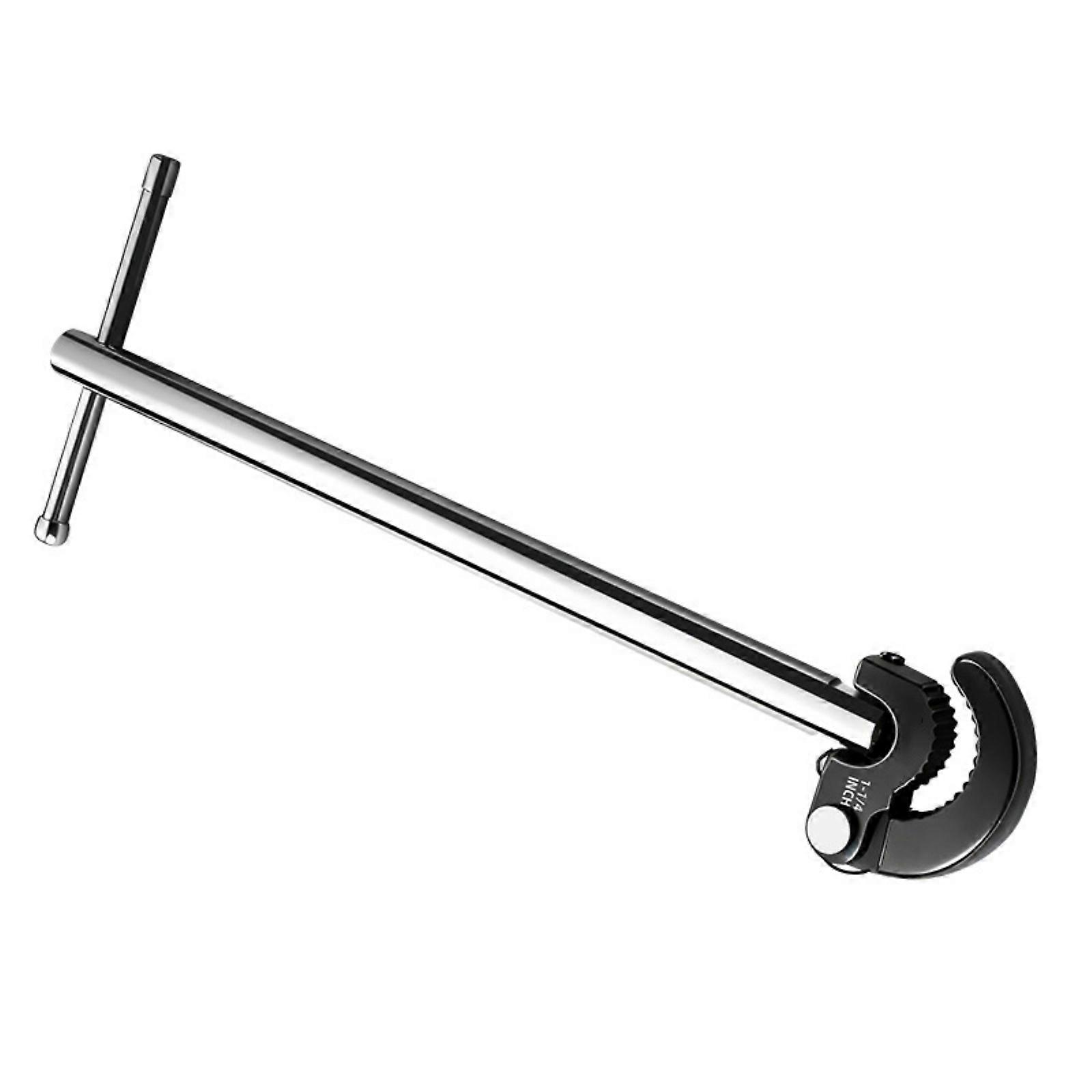 Flat Design T Shaped Wrench Ideal for Compact Plumbing Areas Adjustable Function Sturdy Steel Construction Reliable Tool Multicolor