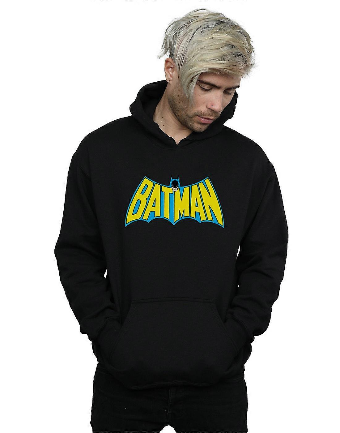 DC Comics menns Batman Retro Logo Hettegenser