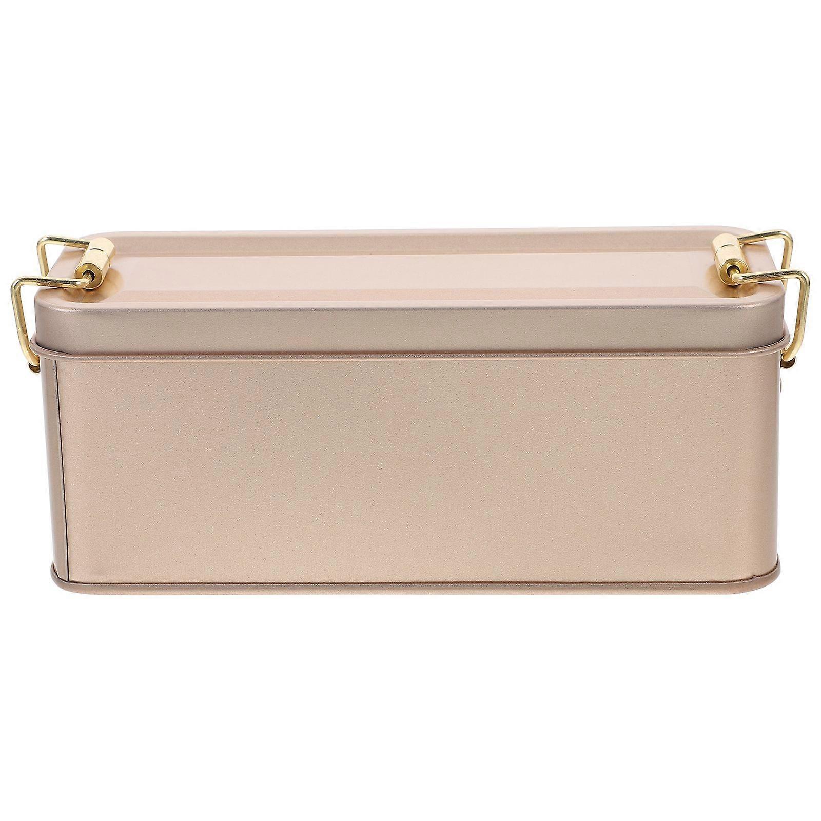 Tinplate Candy Storage Box Cookie Packing Box Candy Storage Containers With Lid