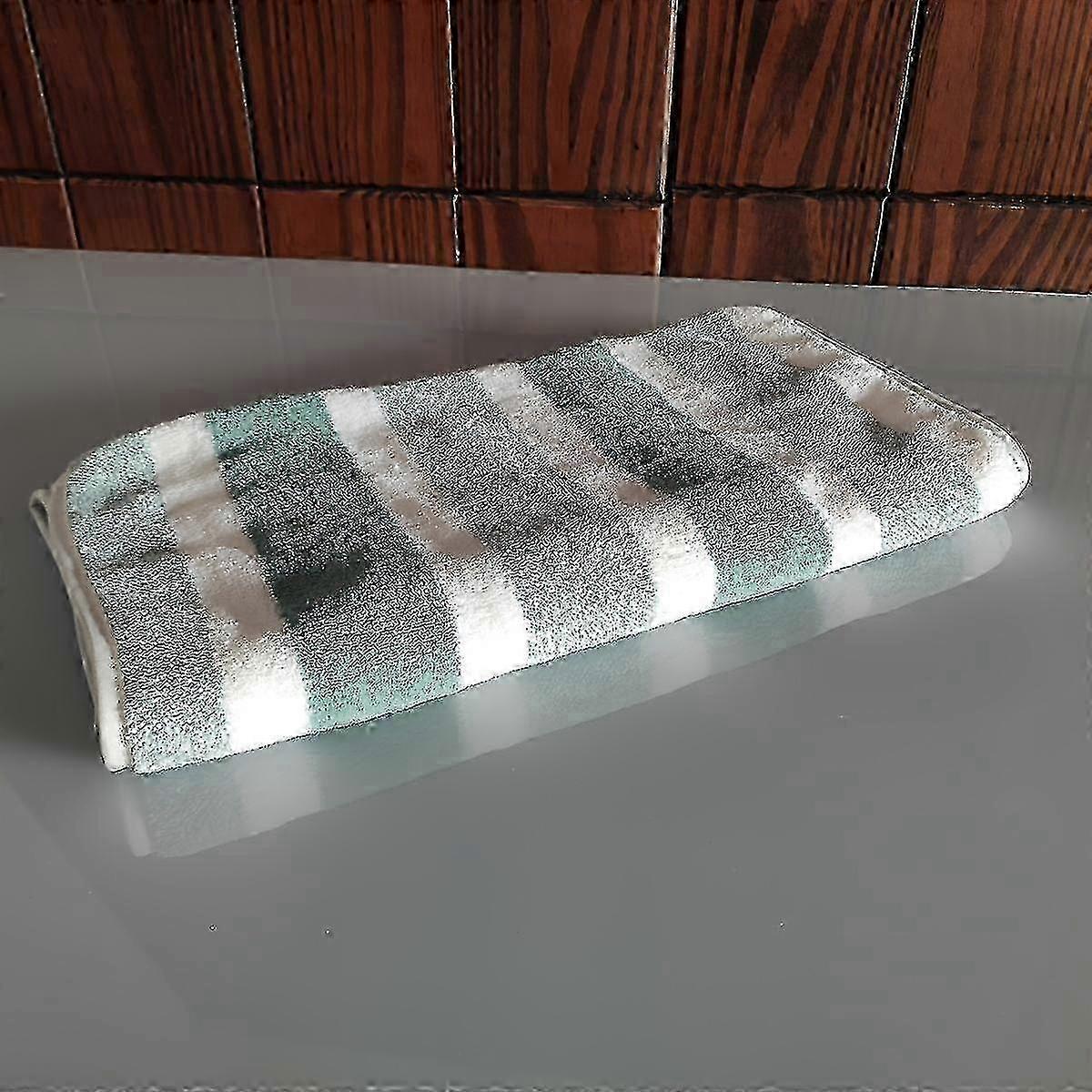 Striped Pattern Bath Towel with Water Absorbent Quality & Soft Thickened Material