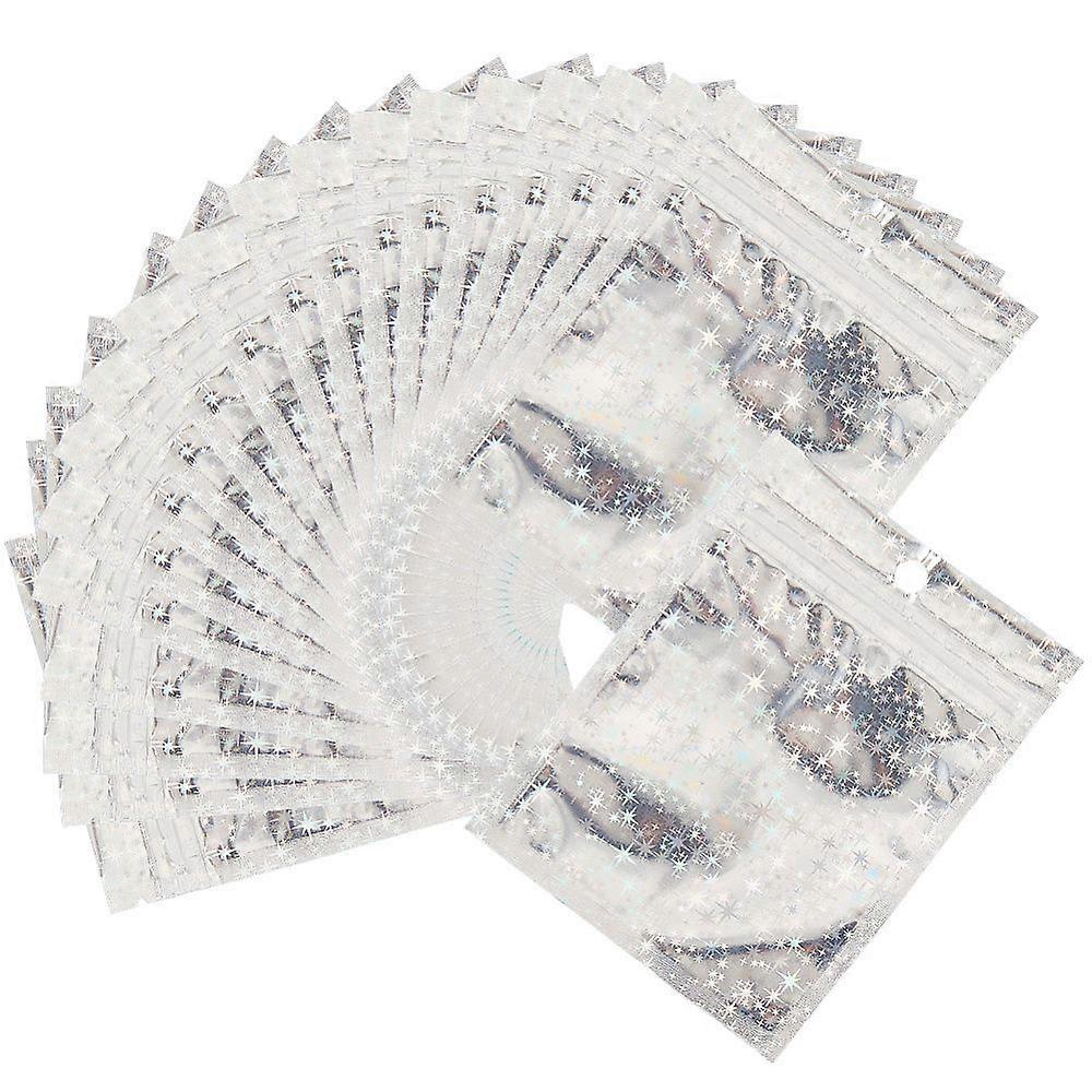 100pcs OPP Cellophane Bags Rectangle Star 12x9x0.15cm