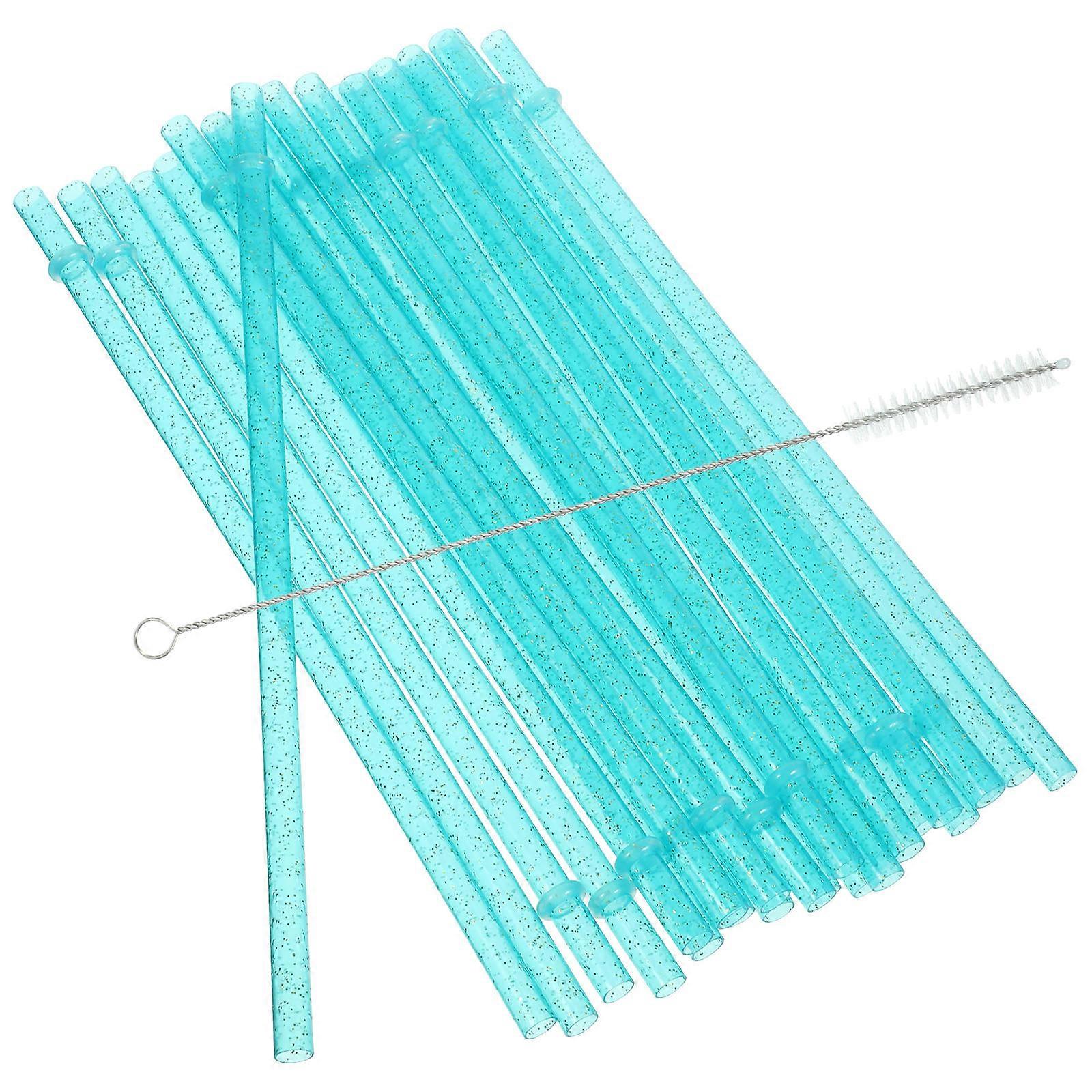 Colored Straws Reusable Straws for Juice 25Pcs Party Drinking Set