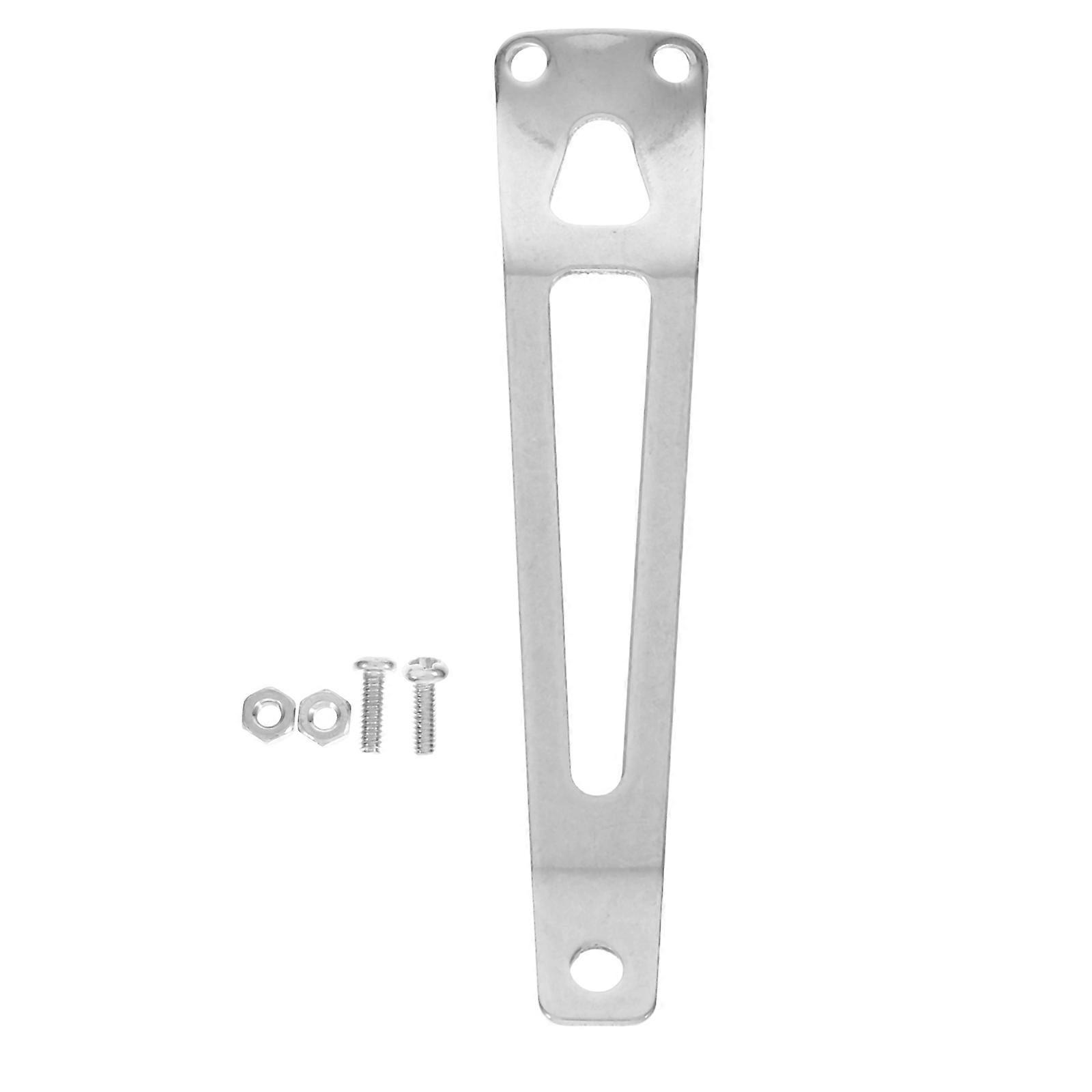 Multi-Functional Metal Flashlight Clip for Fixing Use Silver