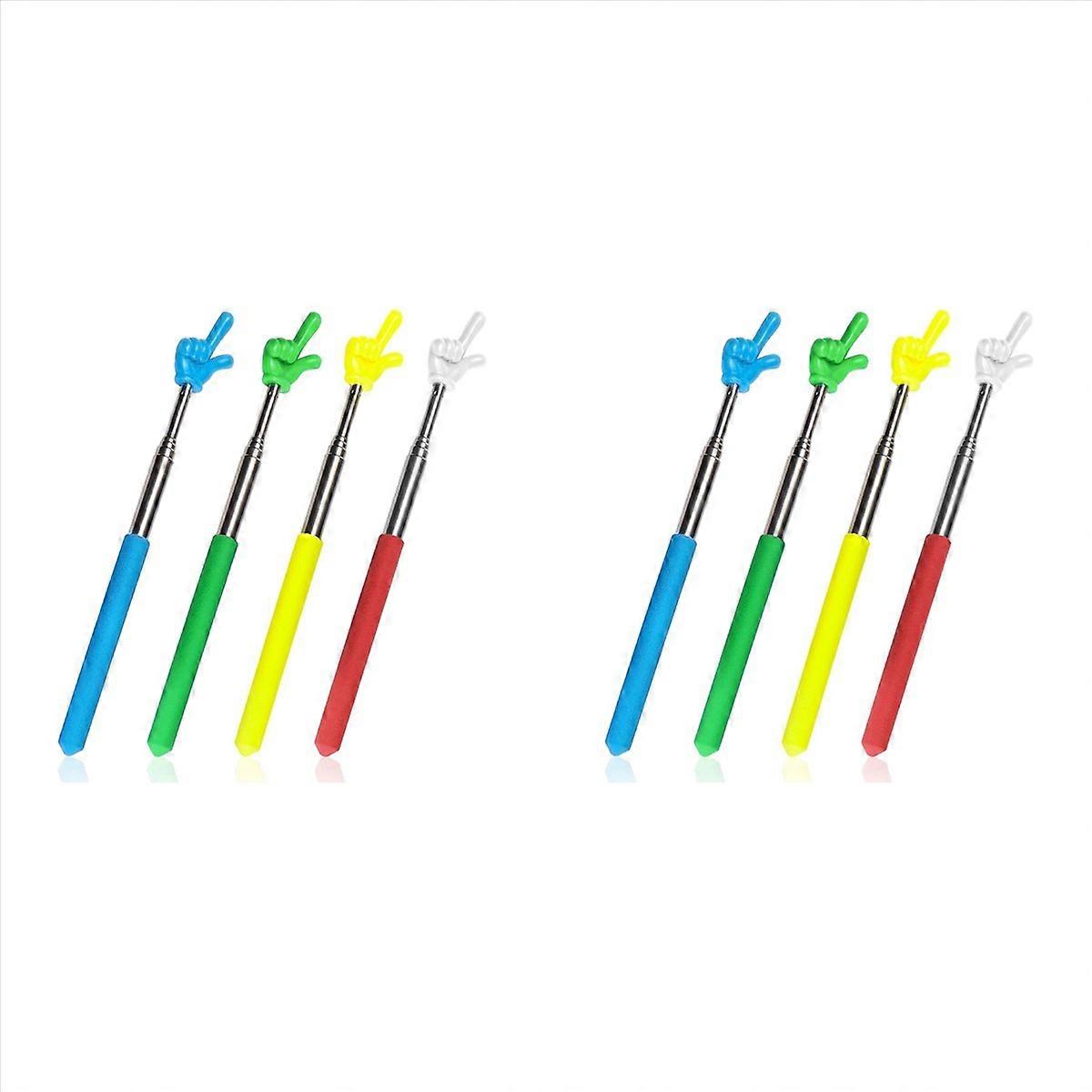 4 Pcs Teacher Stick Telescoping Hand Pointer Retractable Pointer