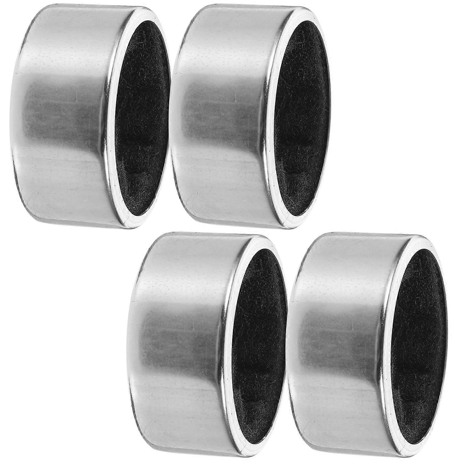 Silver Collar Ring Stainless Steel for Stopping Drip 4Pcs