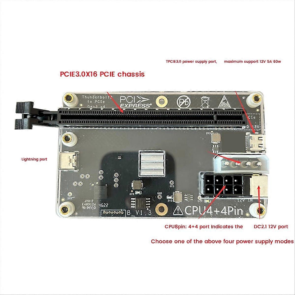For Easy 3/4 Notebook Graphics Docking Station, D