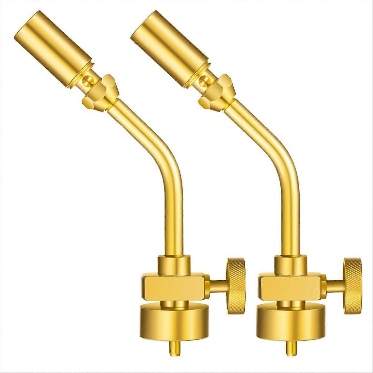 2Pcs Brass Flame Propane Torch Head Gas Welding Torch