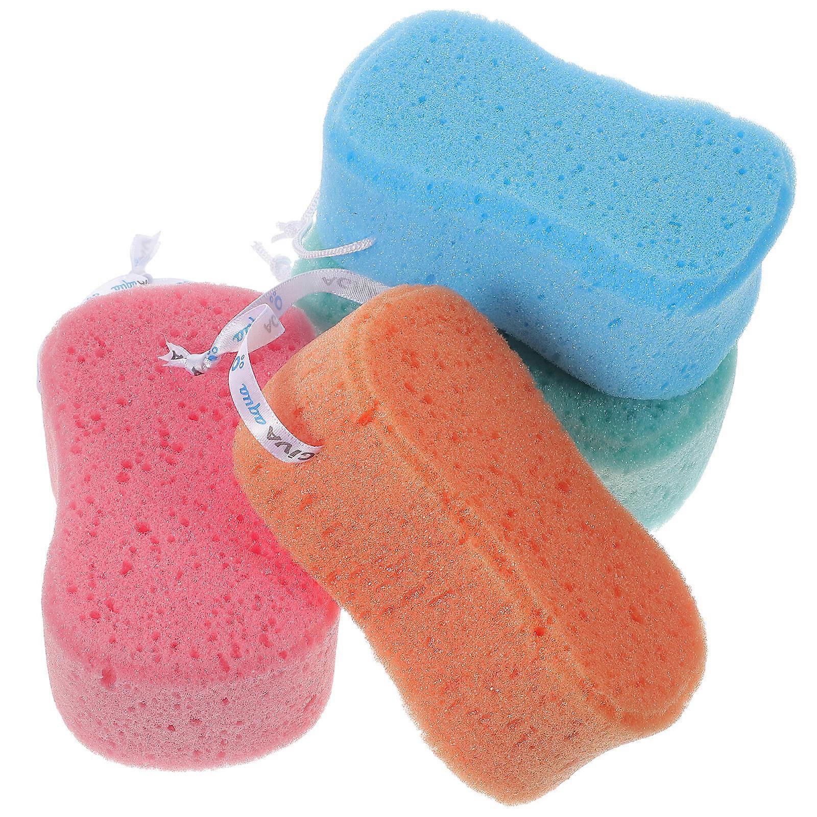 Bath Brush Simple Shape Bath Sponge for Cleaning Use 8Pcs Assorted Color