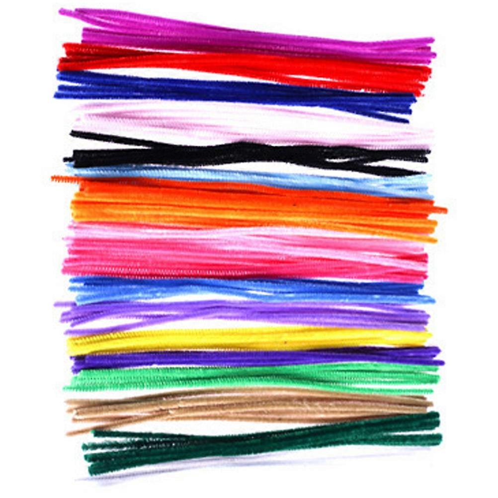 Assorted Color Chenille Stems DIY Twisting Bar for Educational Use 200Pcs