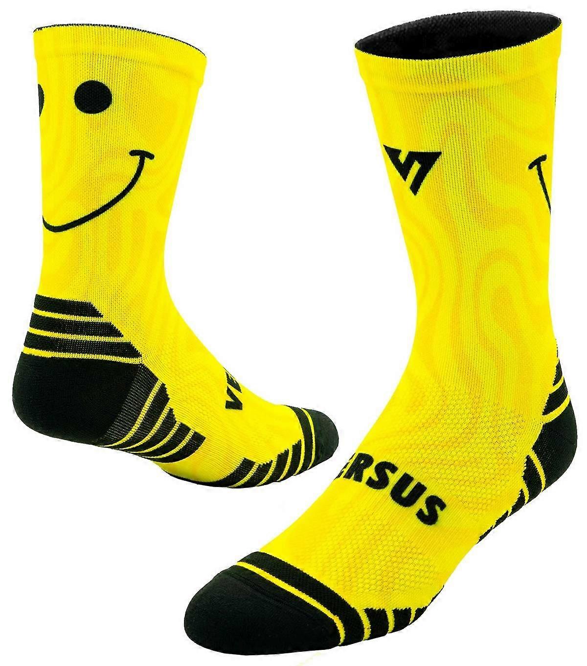 Versus Smile Active Crew Socks - Yellow/Black