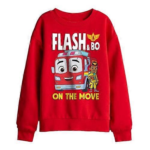 Firebuds Childrens/Kids Flash Fire Engine Sweatshirt