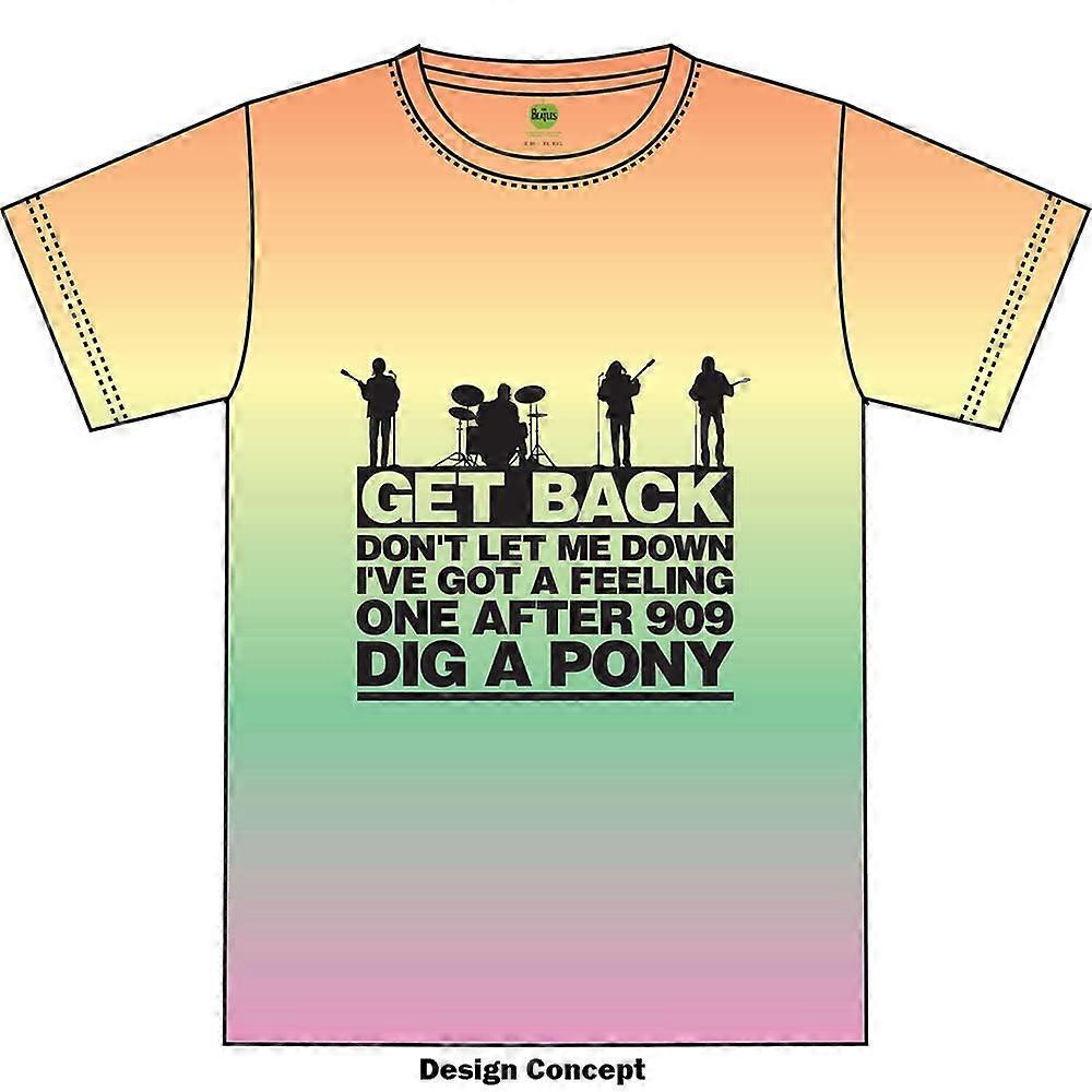 The Beatles Get Back Gradient Dye Wash Tee