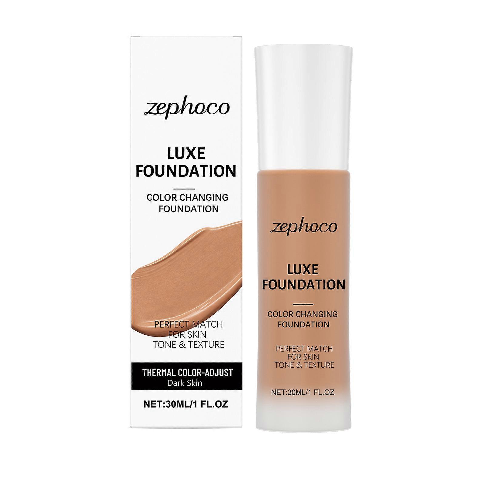 Luxe Color Changing Foundation 30ml Thermal Adjust Formula, Matcher øjeblikkeligt hudtonen, Holder i 12 timer, Naturlig dugfrisk finish, Let til medium dækning