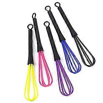 Salon Dye Whisk Plastic Hairdresser Whip for Hair Color 5Pcs Set